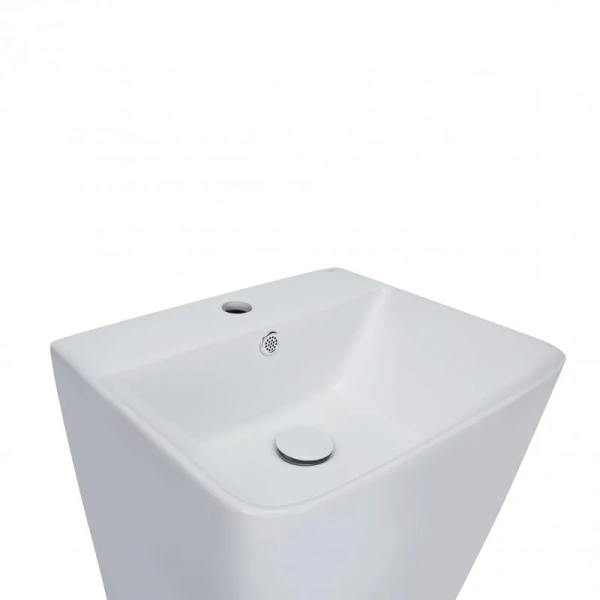 Раковина підлогова моноблок Qtap Tern 440х380х830mm White з донним клапаном QT1711G302W