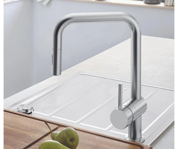 Фото Змішувач для кухні з лійкою GROHE MINTA