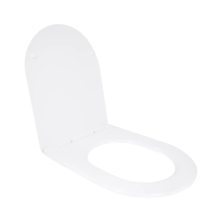 Сидіння для унітазу Qtap (Taurus 520) 455x365x38 мм, White, з мікроліфтом, Slim Duroplast, Quick Release