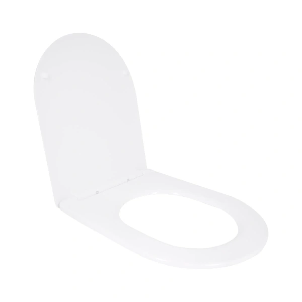 Сидіння для унітазу Qtap (Taurus 520) 455x365x38 мм, White, з мікроліфтом, Slim Duroplast, Quick Release