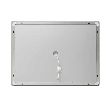 Дзеркало Lidz Kubis (KU2) 1000х800 з годинником, з LED-підсвічуванням Touch, з антизапотіванням, з регулюванням яскравості