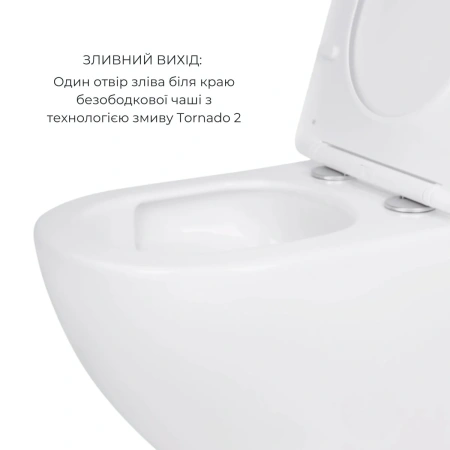 Акційний набір: Унітаз підвісний Jay Ultra Quiet 485х360х320 + Tern Ultra Quiet 490x365x325