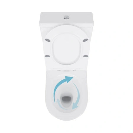 Унітаз підлоговий Qtap Swan Ultra Quiet з сидінням Soft-close 640x360x835 мм White
