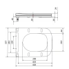 Сидіння для унітазу Qtap (Stork, Aquarius 630) 420x336x22 мм, White, з мікроліфтом, Slim Duroplast, Quick Release