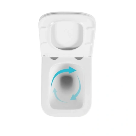 Унітаз підвісний Qtap Gemini Ultra Quiet 485×340×350 мм, White, з сидінням Slim Duroplast / Soft-close / Quick Release