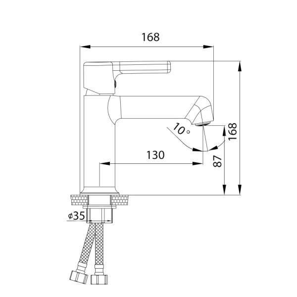 Змішувач для раковини Qtap Cardinal