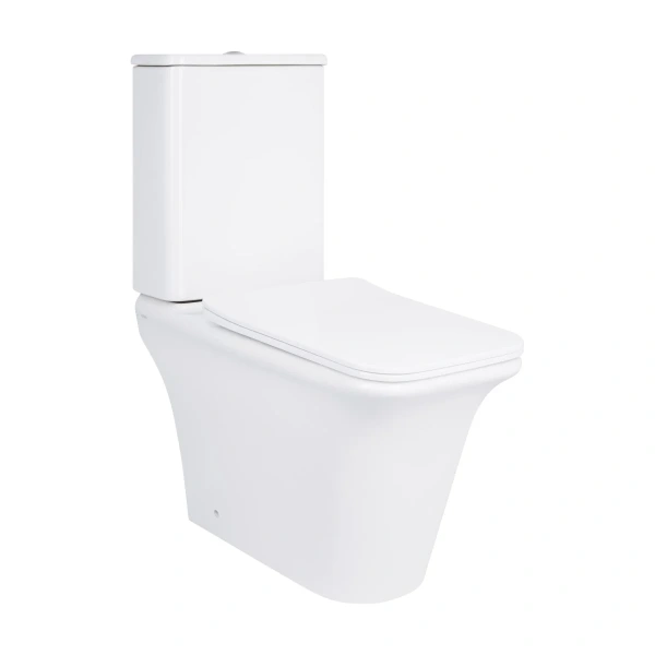 Унітаз-компакт Qtap Kalao безобідковий з сідінням Soft-close