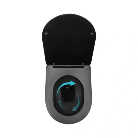 Готове рішення Qtap для ванної кімнати: підвісний унітаз Taurus Ultra Quiet 515x360x350 + комплект інсталяції Standard (кругла клавіша Black)