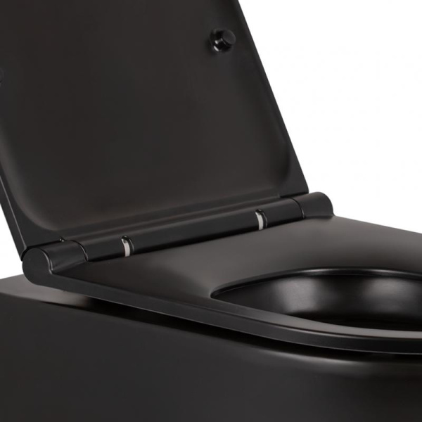 Унітаз підвісний Qtap Robin безободковий з сидінням Slim Soft-close