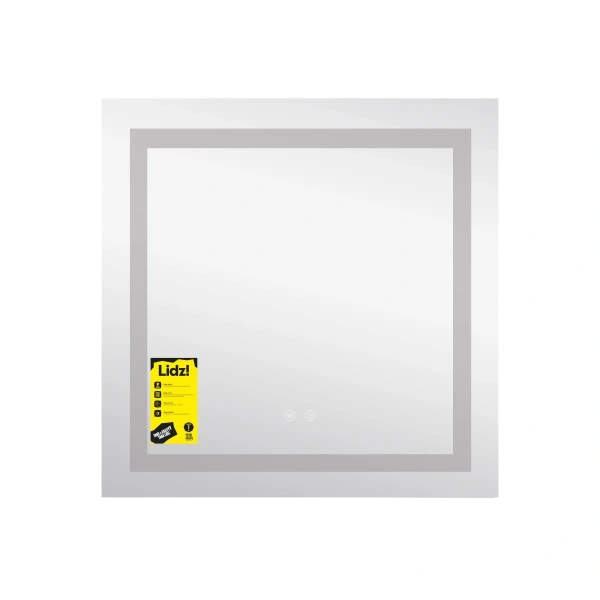 Дзеркало Lidz Kubis (KU1) 700х700 з LED-підсвічуванням Touch, з антизапотіванням, з регулюванням яскравості