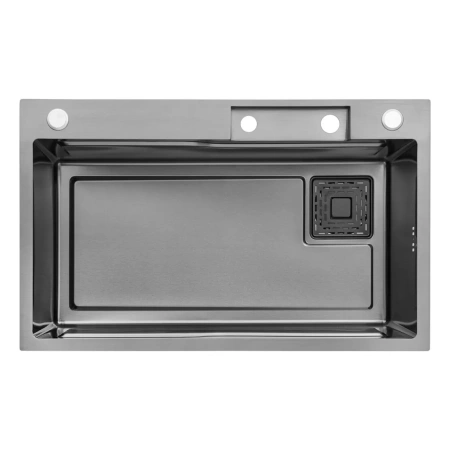 Фото Кухонна мийка Kroner KRP Schwarze - SET7546HM PVD (3.0/0.7 мм)