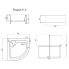 Фото Душовий піддон Lidz ST90x90x41