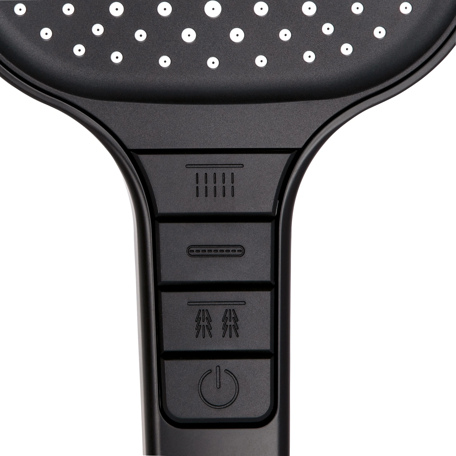 Лійка для ручного душу Qtap Rucni 130x130 мм Black Matt