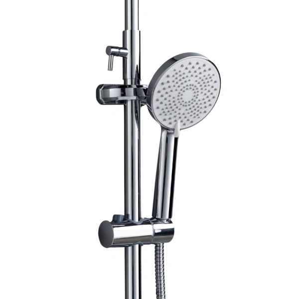 Душова система латунна на три споживача (з виливом) Lidz Astra (хром)