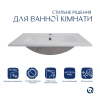 Комплект Albatross: Раковина врізна меблева 620x460x180 мм, White, прямокутна + Донний клапан Pop-up PU02O