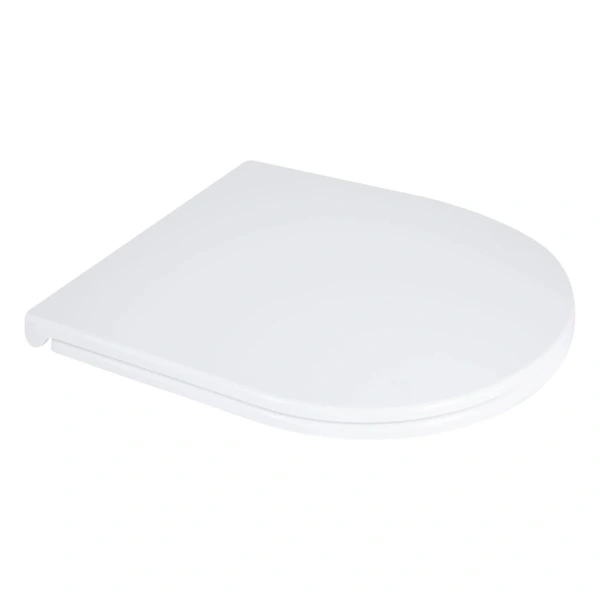 Сидіння для унітаза підлогового (Dove) 425×363×30 мм, White, з мікроліфтом, Slim Duroplast, Quick Release Qtap