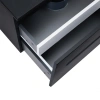 Тумба підвісна Qtap Virgo 600х476х469 Black/White зі стільницею