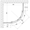 Фото Душовий бокс Lidz Majatek 90x90
