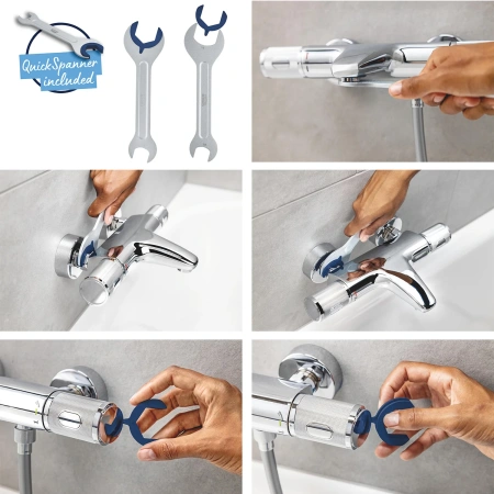 Фото Змішувач термостатичний для душу Grohe QuickFix Precision Flow