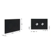 Клавіша змиву Qtap Standard 152x236x28 мм, Matt Black, кругла