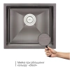 Фото Кухонна мийка (чорна) Qtap D4843BL 2.7/1.0 мм