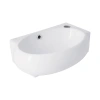 Раковина підвісна Leo 430x285x160 мм, White, права, овальна, без донного клапана Qtap
