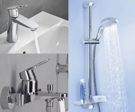 Фото Набір змішувачів 3 в 1 GROHE BAU LOOP