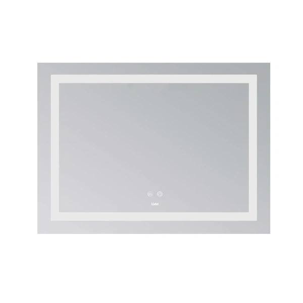 Дзеркало Lidz Kubis (KU1) 900х700 з LED-підсвічуванням Touch, з антизапотіванням, з регулюванням яскравості