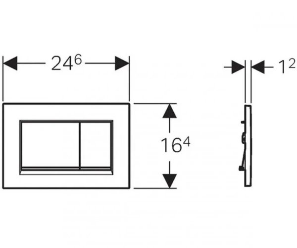 Кнопка змиву GEBERIT SIGMA 30