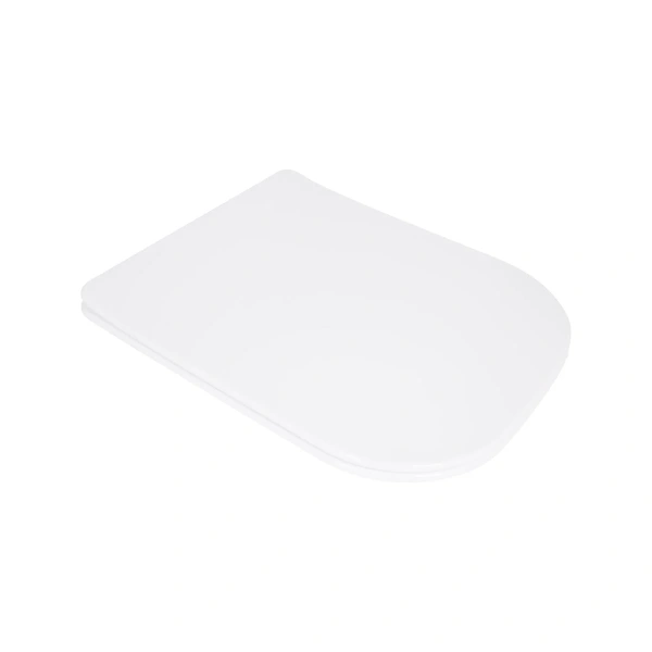 Сидіння для унітазу Qtap (Stork, Aquarius 630) 420x336x22 мм, White, з мікроліфтом, Slim Duroplast, Quick Release