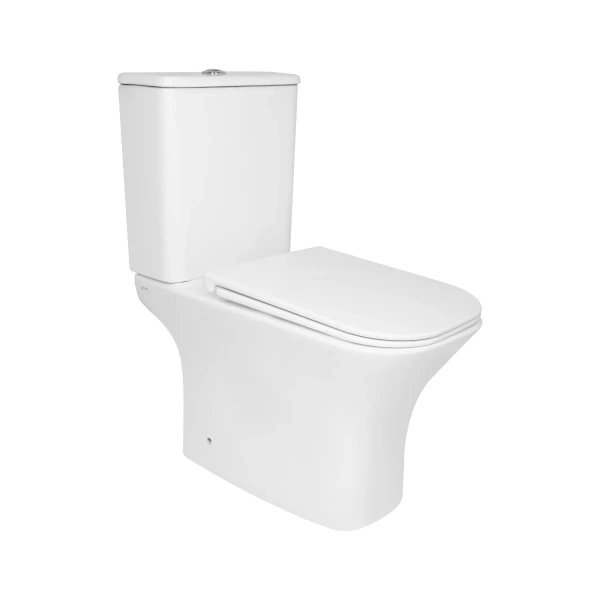 Унітаз підлоговий Qtap Presto Quadro безобідковий з сідінням Soft-close