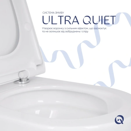 Унітаз підвісний Qtap Scorpio ML Ultra Quiet 490x365x325 мм, з сидінням Soft-close MagLock, White