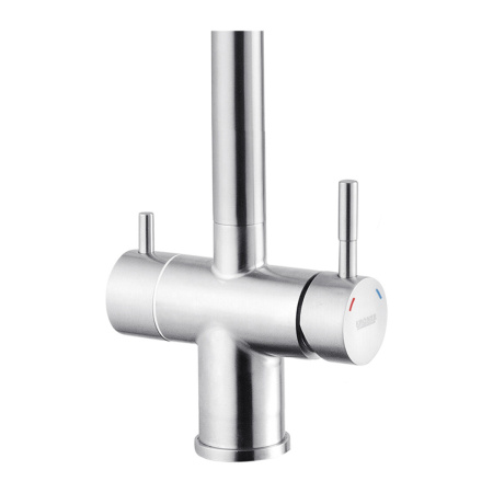 Змішувач для кухні на дві води з гнучким виливом Kroner Klassisch