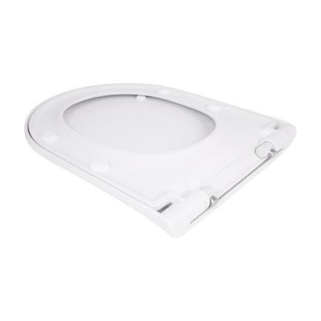 Qtap Сидіння для унітаза (Robin 490, Scorpio 490) 430x363x60 мм, White, з мікроліфтом, Slim Duroplast, MagLock