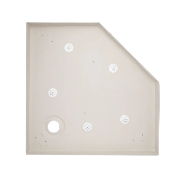 Фото Душовий піддон Qtap Diamond 100x100x12 см + сифон