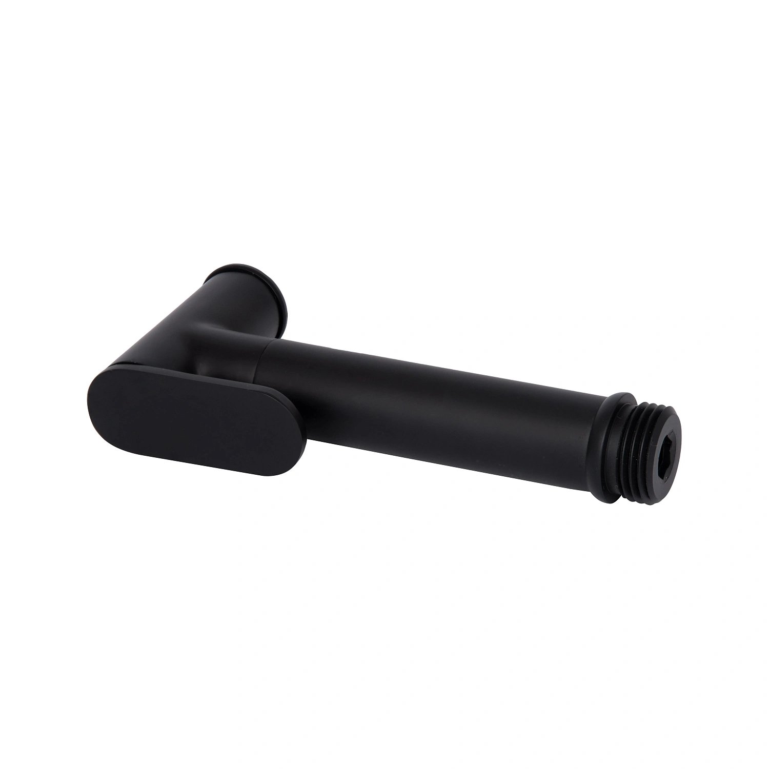 Лійка для гігієнічного душу Qtap Rucni округла Black Matt