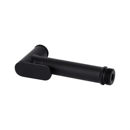 Фото Лійка для гігієнічного душу Qtap Rucni округла Black Matt
