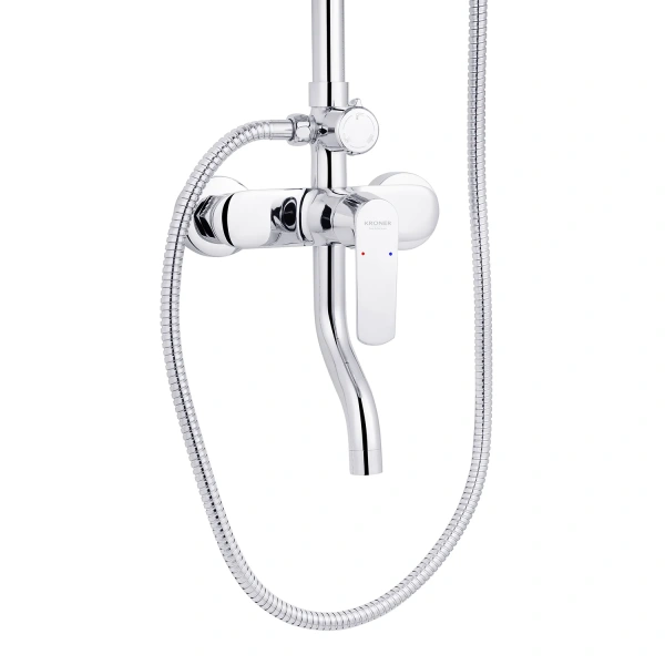 Фото Набор 3 в 1 душова система Kroner Armada-C064K + змішувач Hagen-C010 + змішувач Bidet