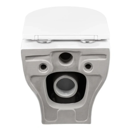 Унітаз підвісний Qtap Aries безободковий з сидінням Slim Soft-close