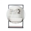 Дзеркало Qtap Taurus 600х850х140 Black/Whitish oak з LED-підсвічуванням