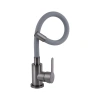 Фото Змішувач для кухні Pure 015F3, Graphite/Grey (k35) з гнучким виливом BRIPUR015F3GRG Brinex