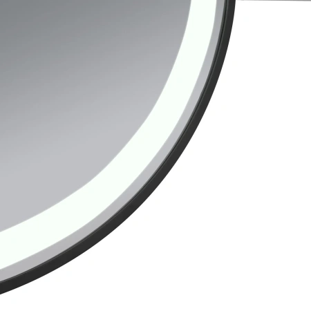 Дзеркало Qtap Gemini 800х700 з LED-підсвічуванням Touch, з антизапотіванням, з димером, рег. темп. кольору (3000-6500K)