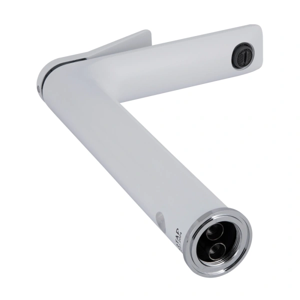 Змішувач для раковини високий Qtap Presto (хром-білий)