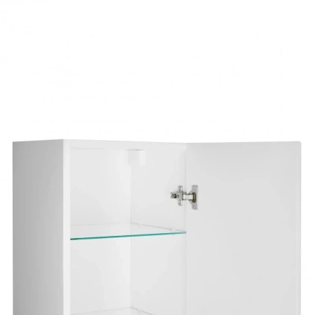 Пенал підвісний Qtap Robin 350х1650х316 Graphite/Whitish