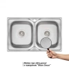 Фото Кухонна мийка Lidz 79*48 Micro Decor 0,8 мм