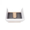Комплект Qtap Robin 600х580х437 White/Whitish oak тумба підвісна + раковина врізна