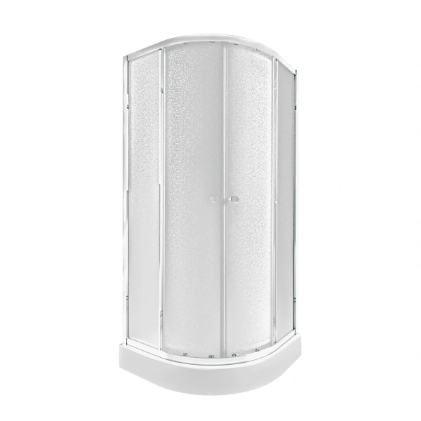 Набір Qtap душова кабіна Presto Pear 1970x800x800 мм + піддон Robin 80x80x12 см з сифоном