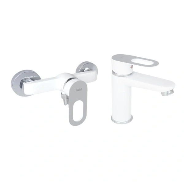 Набір змішувачів Lidz Latwa 001 + Latwa 010 White