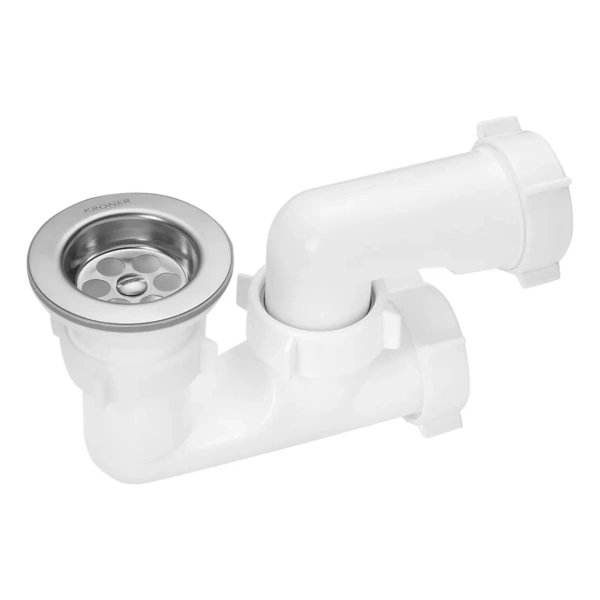 Фото Сифон для душового піддона Kroner 1 1/2"х40/50 мм з ревізією