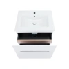 Комплект Qtap Virgo 600х580х437 White/Whitish oak підвісна тумба + раковина врізна
